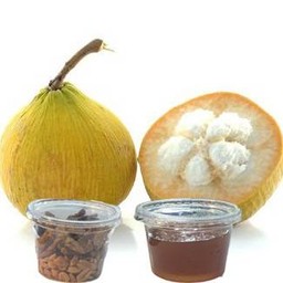 กระท้อนปุยฝ้ายสดปริมารจุใจ+น้ำปลาหวาน(แยกเครื่อง)