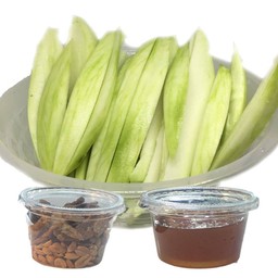 มะม่วงเปรี้ยวมาก+น้ำปลาหวาน(สับยาว แยกเครื่อง)