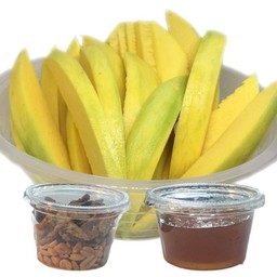 มะม่วงเปรี้ยวสามรส+น้ำปลาหวาน(สับยาว แยกเครื่อง)