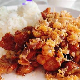ครัวกังฮา ข้าวหมูทอด อาหารตามสั่ง เมืองทอง