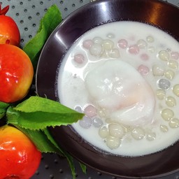 แป้งบัวลอยและไข่ไก่