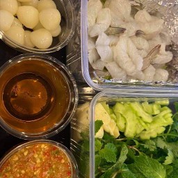 กุ้งแก้วแช่น้ำปลา