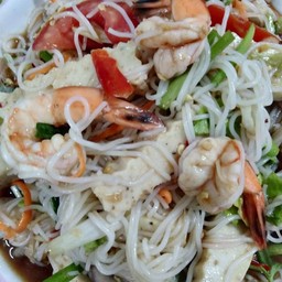 ยำขนมจีนนำ้ปลาร้า