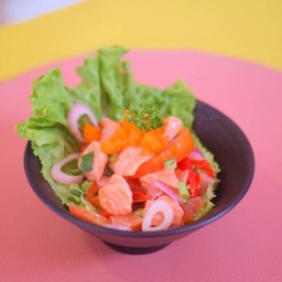 ข้าวยำแซลม่อนไข่กุ้ง (D)