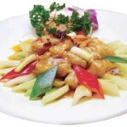 กระเพาะปลาผัดซอสเสฉวน