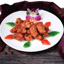 ซี่โครงหมูทอดเต้าหู้ยี้แดง (S)