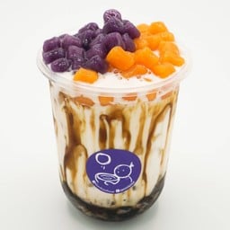 นมสดหยินหยาง (มันทูปม่วง+ส้ม)