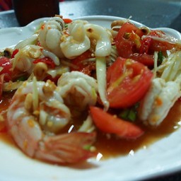 ตำกุ้งสุก