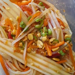 ข้าวเหนียว + ส้มตำไทย