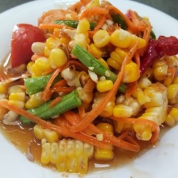 ตำข้าวโพดไข่เค็ม