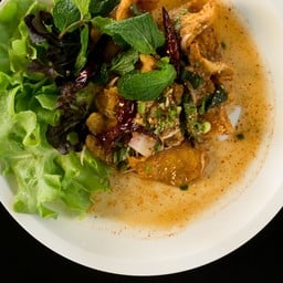 ลาบปลาทอด