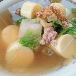 แกงจืดเต้าหู้หมูสับ