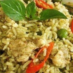 TH.0005 ข้าวผัดแกงเขียวหวาน Green Curry Fried Rice