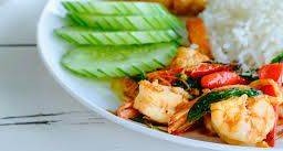 ข้าวราดกระเพรากุ้ง