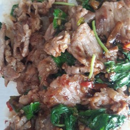 ข้าว กะเพราหมูชิ้น