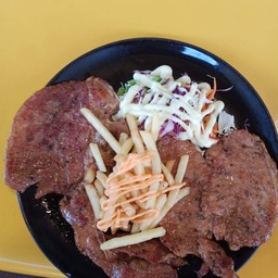 สเต็กหมู+สเต็กพอร์คช้อป