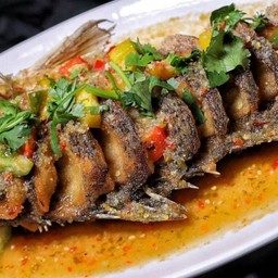 ปลากะพงทอด3รส