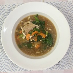 ราดหน้าหมุเส้นใหญ่