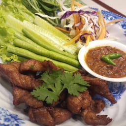 หมูทอดปลาร้า