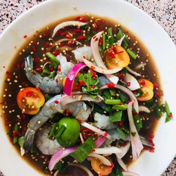 ยำกุ้งสด