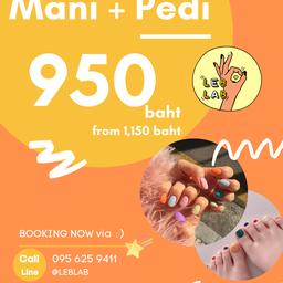 Promotion - 950 ฿ Mani + Pedi