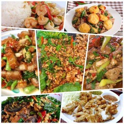 ลูกชิ้นอวบอึ๋ม (กะเพรา& ลูกชิ้นทอด)