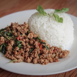 ข้าวกระเพราหมูสับ