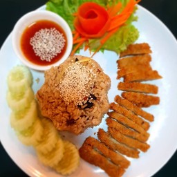 ข้าวมันไก่กรอบเจ