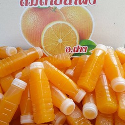 น้ำส้มคั้นสด หน้าร้านฮกฮั้ว