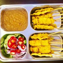 หมูสะเต๊ะชุดใหญ่ 16 ไม้