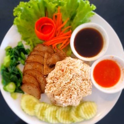 ข้าวคอหมูย่างเจ
