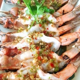 กุ้งเผามะนาวแซ่บ