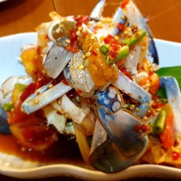 เกาเหลาปูม้ากุ้ง+กุ้งสด