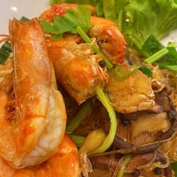 กุ้งอบวุ้นเส้น