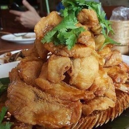 ปลาทับทิมราดน้ำปลา กรอบ