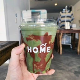 Iced matcha x cacao latte