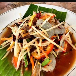 ตำปลาร้ากุ้งสด