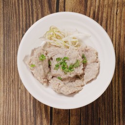 หมูทุบลวก น้ำจิ้มชาบู