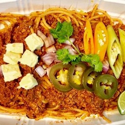 สปาเกตตี้ซ้อสไก่บดสไตล์ Tex-mex จี๊ดจ๊าด