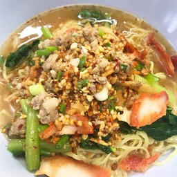 บะหมี่หมูแดงต้มยำ