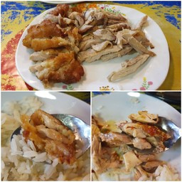 ไก่ทอดแป้งกรอบหอม ไก่ต้มฉ่ำแน่นกำลังดี