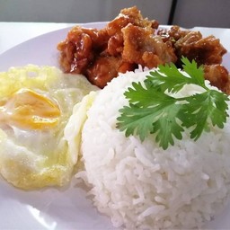 ข้าวราดแกง 2 อย่าง