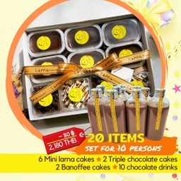 Party set for 10 with 10 drinks