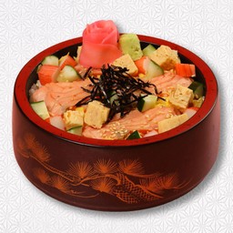 Aburi Salmon Chirashi Sushi
