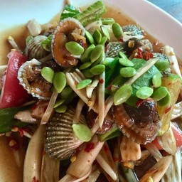 ตำไหลบัวหอยแครง