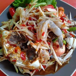 ตำปูม้ากุ้งสด