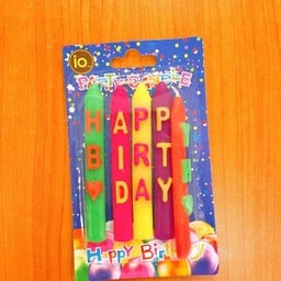 เทียนธงปัก Happy Birthday