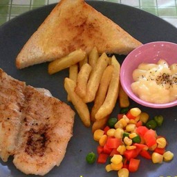 สเต็กปลาดอลลี่พริกไทยดำ (สายคลีนต้องย่างพริกไทยดำนะคะ)