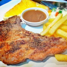 พอร์คชอพสเต็กพริกไทยดำ