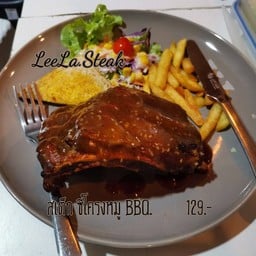 สเต็กซี่โครงหมูBBQอบ